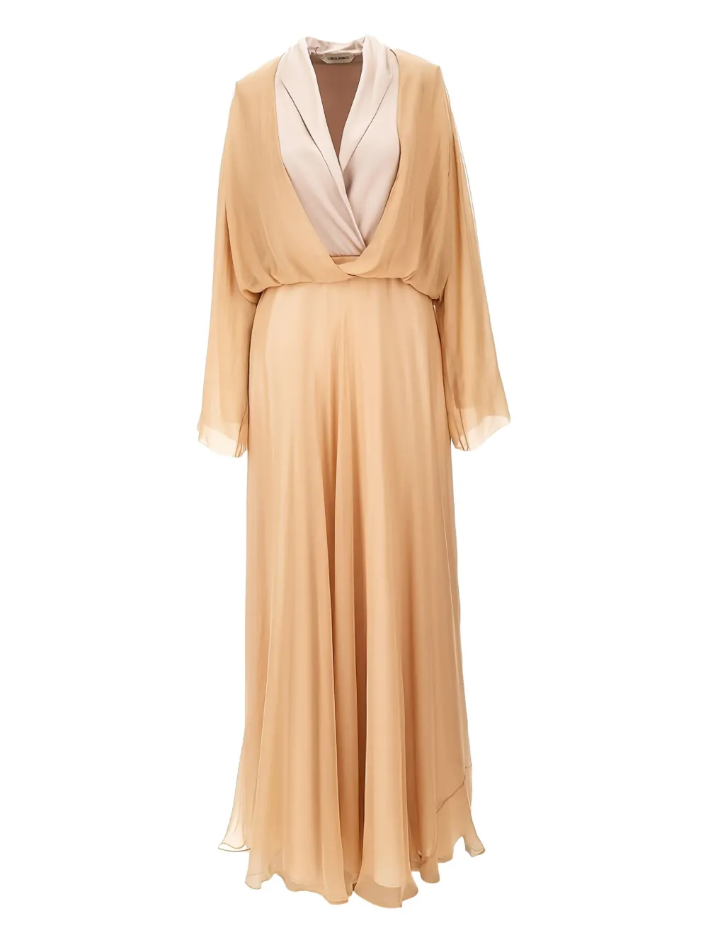 Alberta Ferretti silk maxi dress - ニュートラル Alberta Ferretti silk maxi dress - ニュートラル