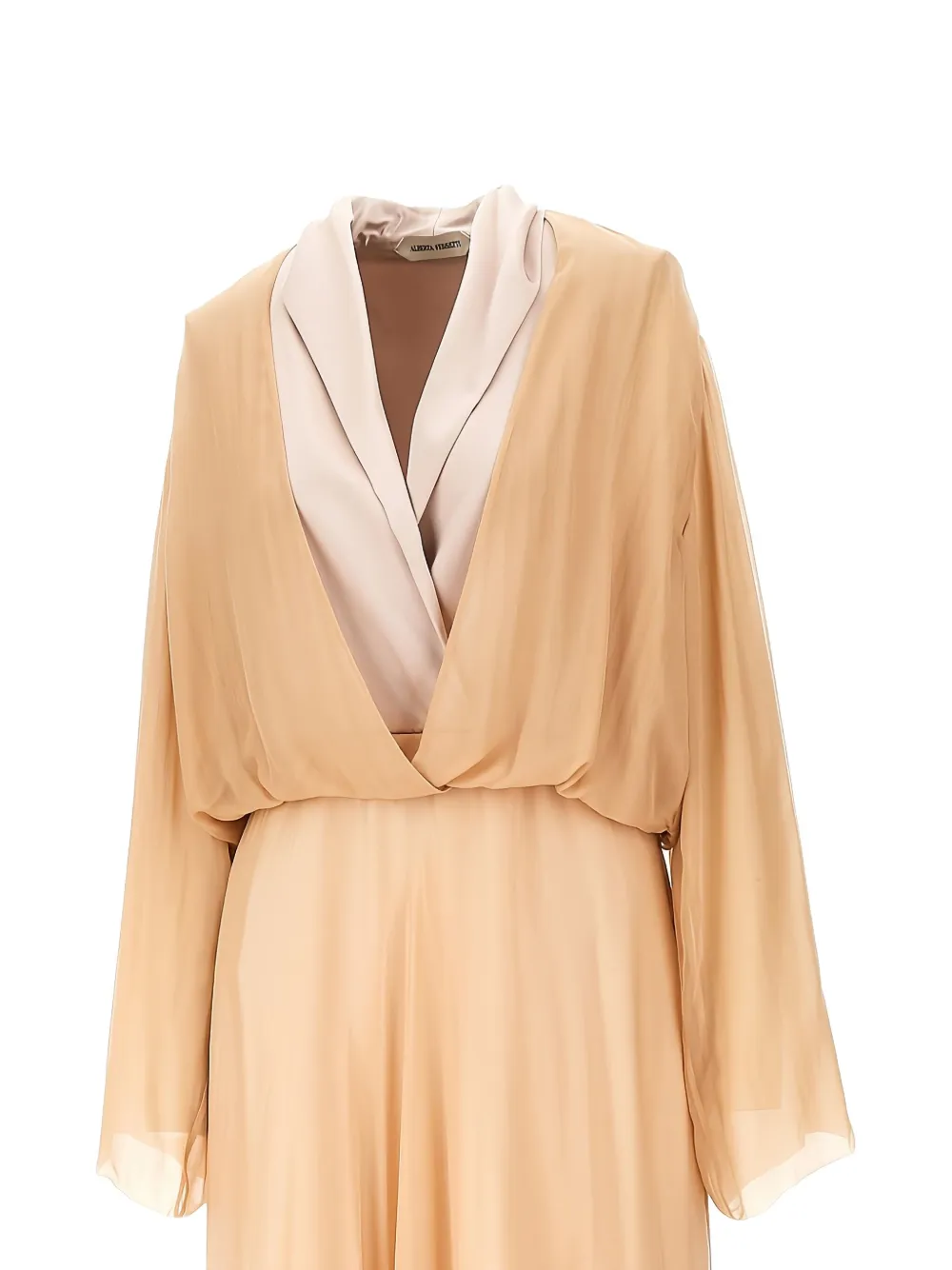 Alberta Ferretti Zijden maxi-jurk - Beige