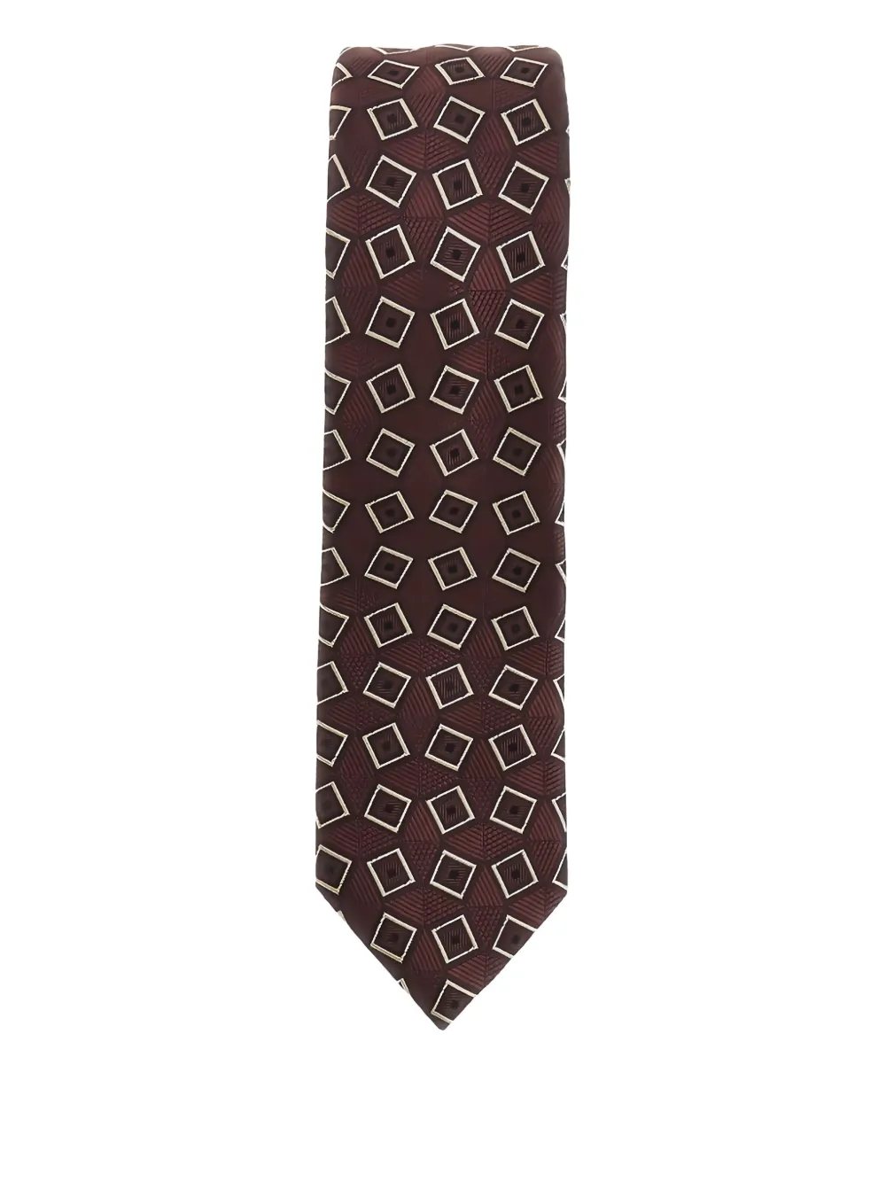 Emporio Armani geometric-patterned tie | Red | Image 1