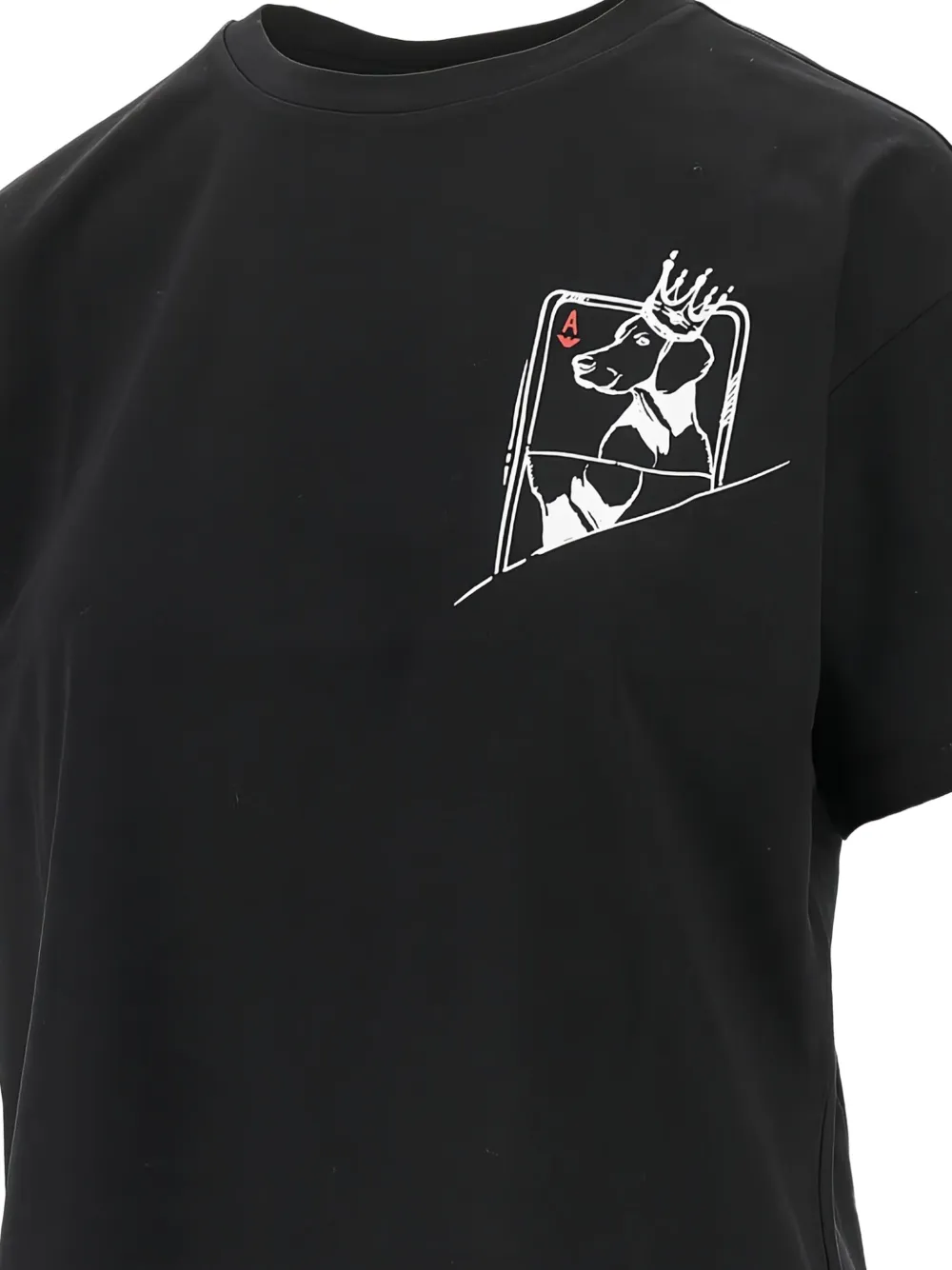 Emporio Armani We Love Dogs T-shirt Zwart