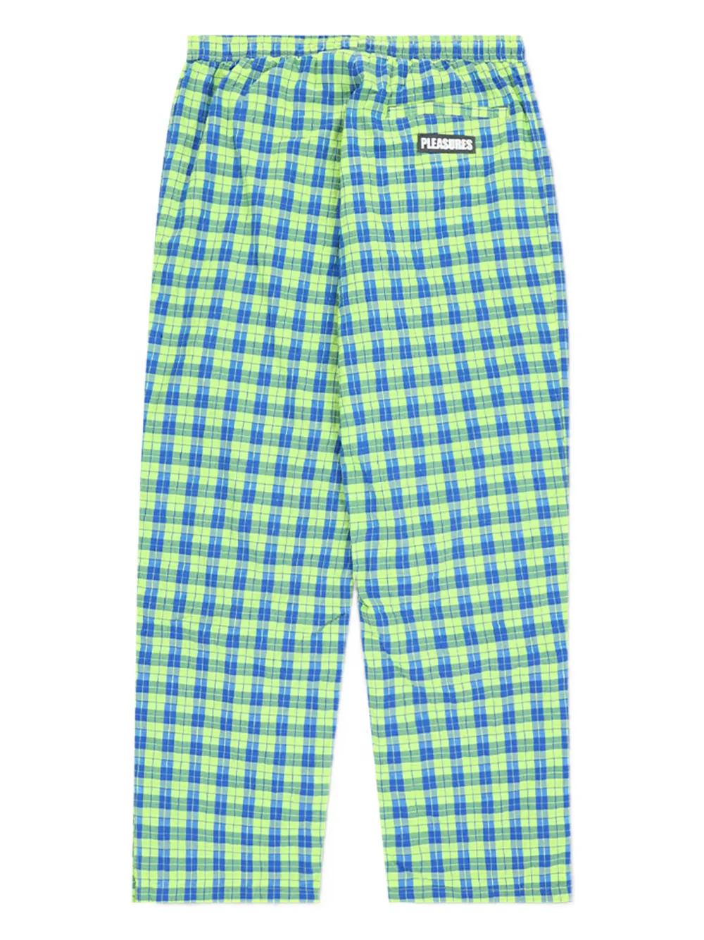 Pleasures Practice checked-pattern track pants - Groen