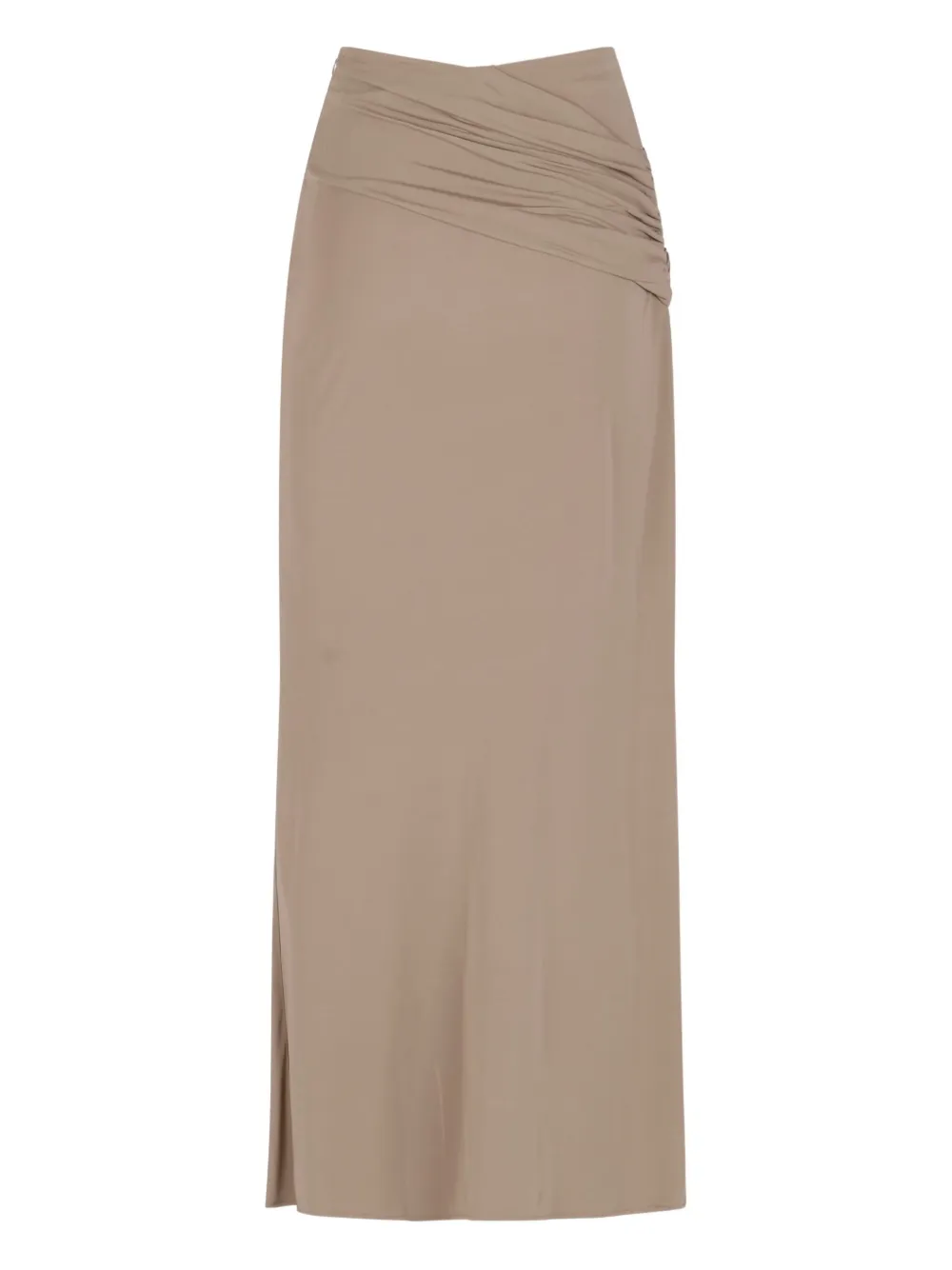 Christopher Esber Aiba draped maxi skirt - Beige