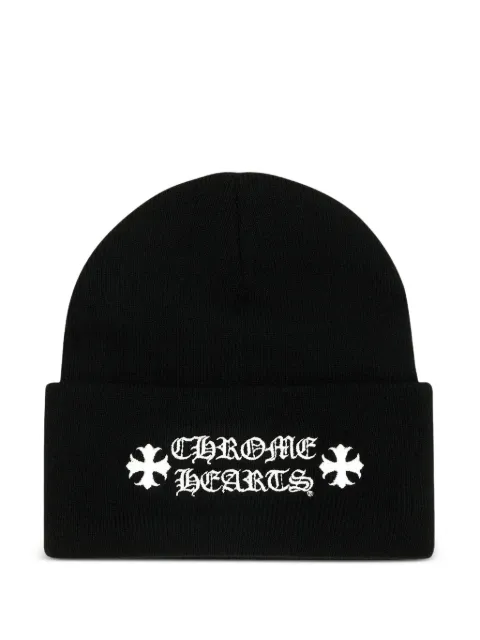 Chrome Hearts logo-embroidered beanie