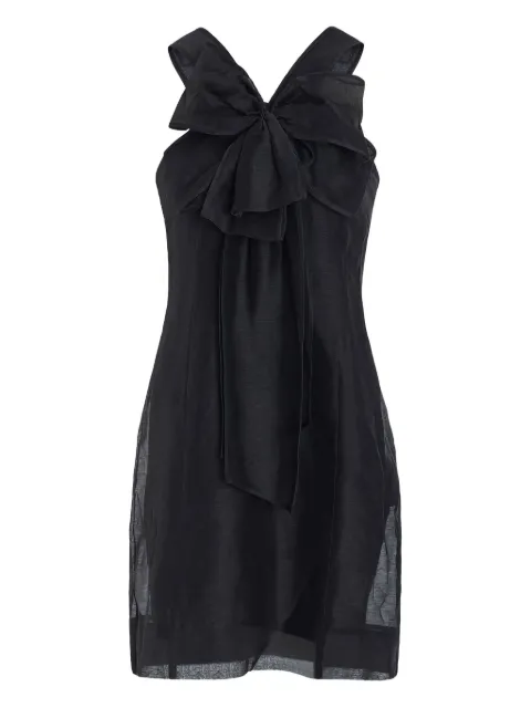 Marie Oliver Lila bow-detailed mini dress