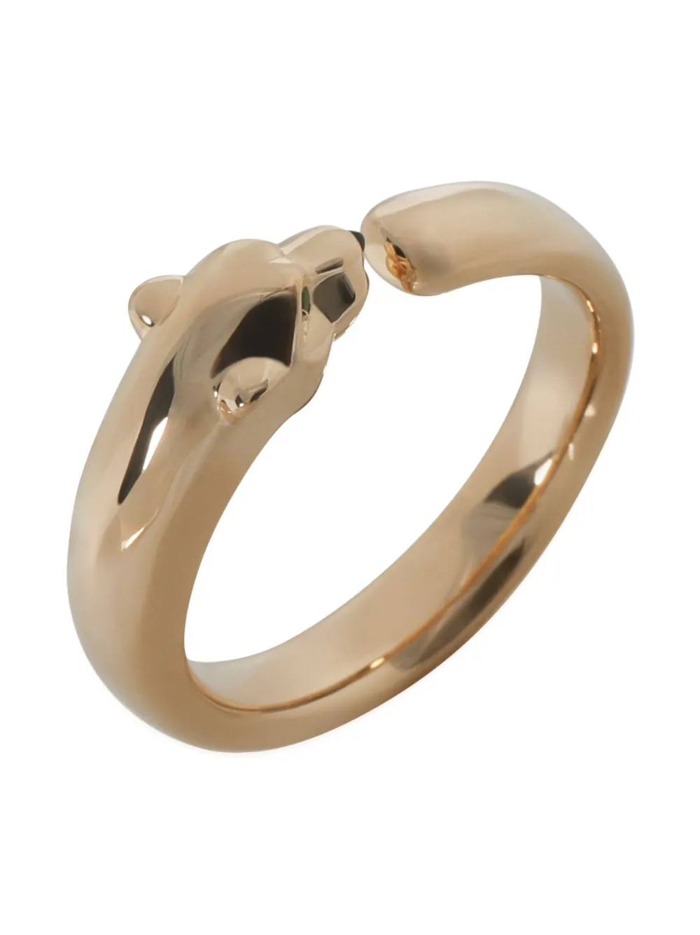 Pre-owned Cartier 18k Yellow Gold Panther Ring