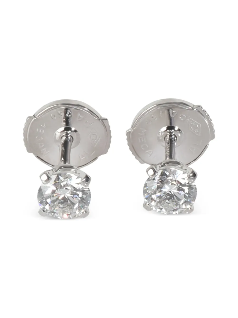 Cartier 18K white gold diamond earrings - Argento