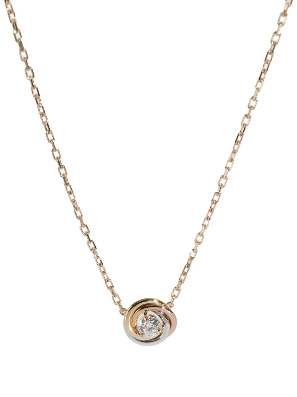 Pre-owned Cartier 18k Gold Diamond-pendant Necklaces