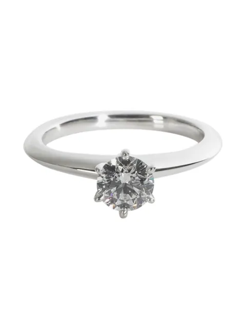 Tiffany & Co. Pre-Owned platinum solitaire diamond ring