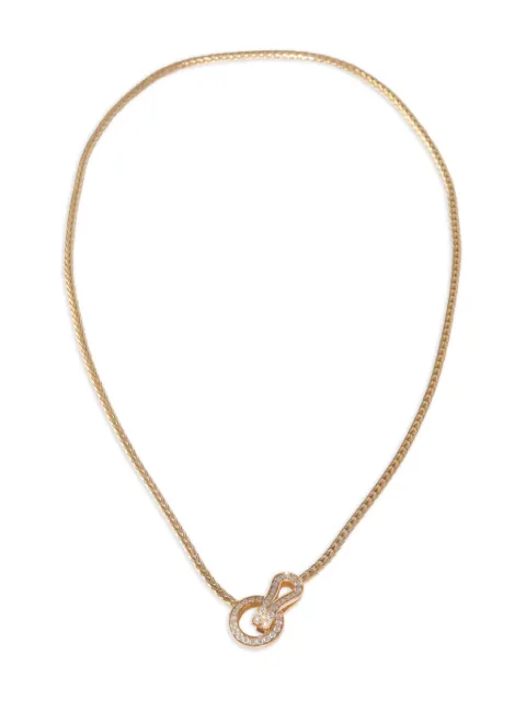 Cartier 18K rose gold diamond necklace