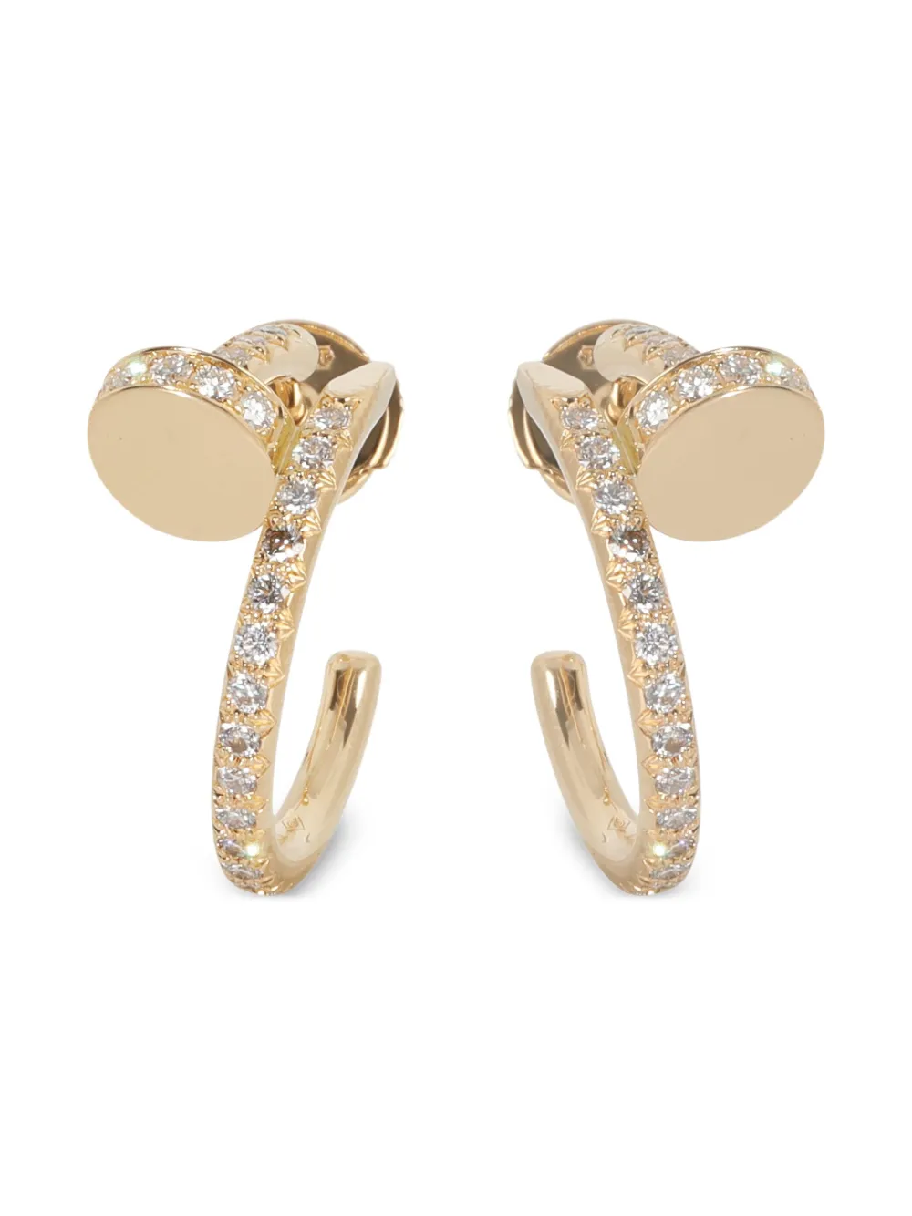 Cartier ダイヤモンド ピアス 18Kイエローゴールド - ゴールドトーン