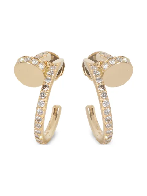 Cartier boucles d'oreilles en or 18ct pavées de diamants