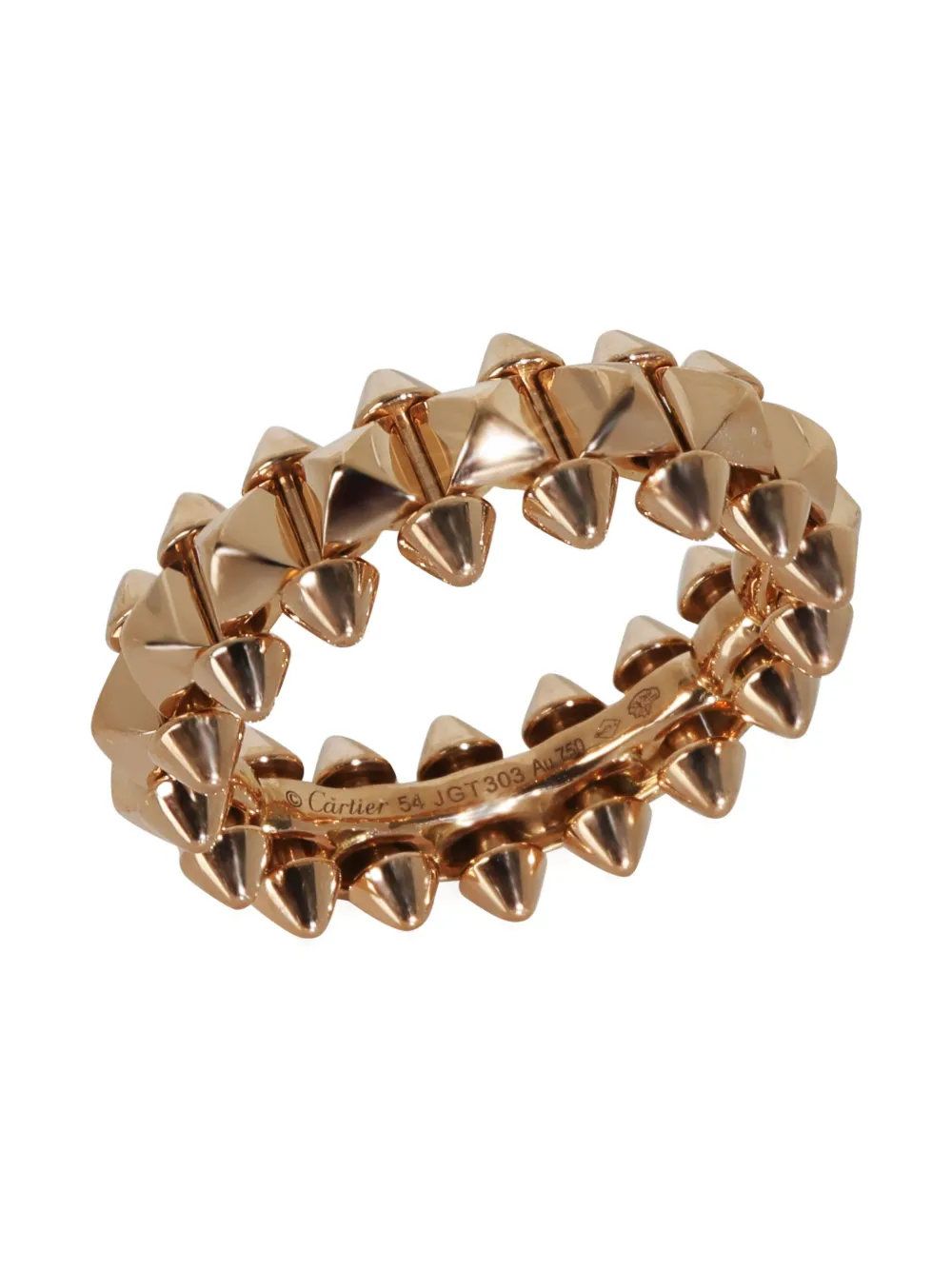 Cartier 18k Rose Gold Clash Ring In Gold