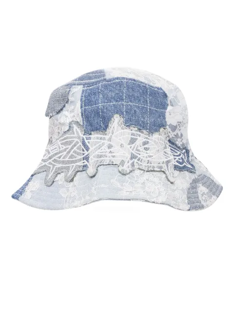 Who Decides War thorn wrapped grid bucket hat