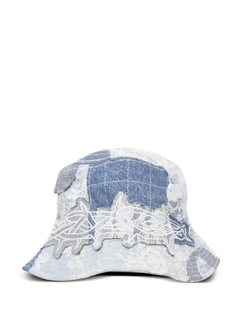 Who Decides War thorn wrapped grid bucket hat