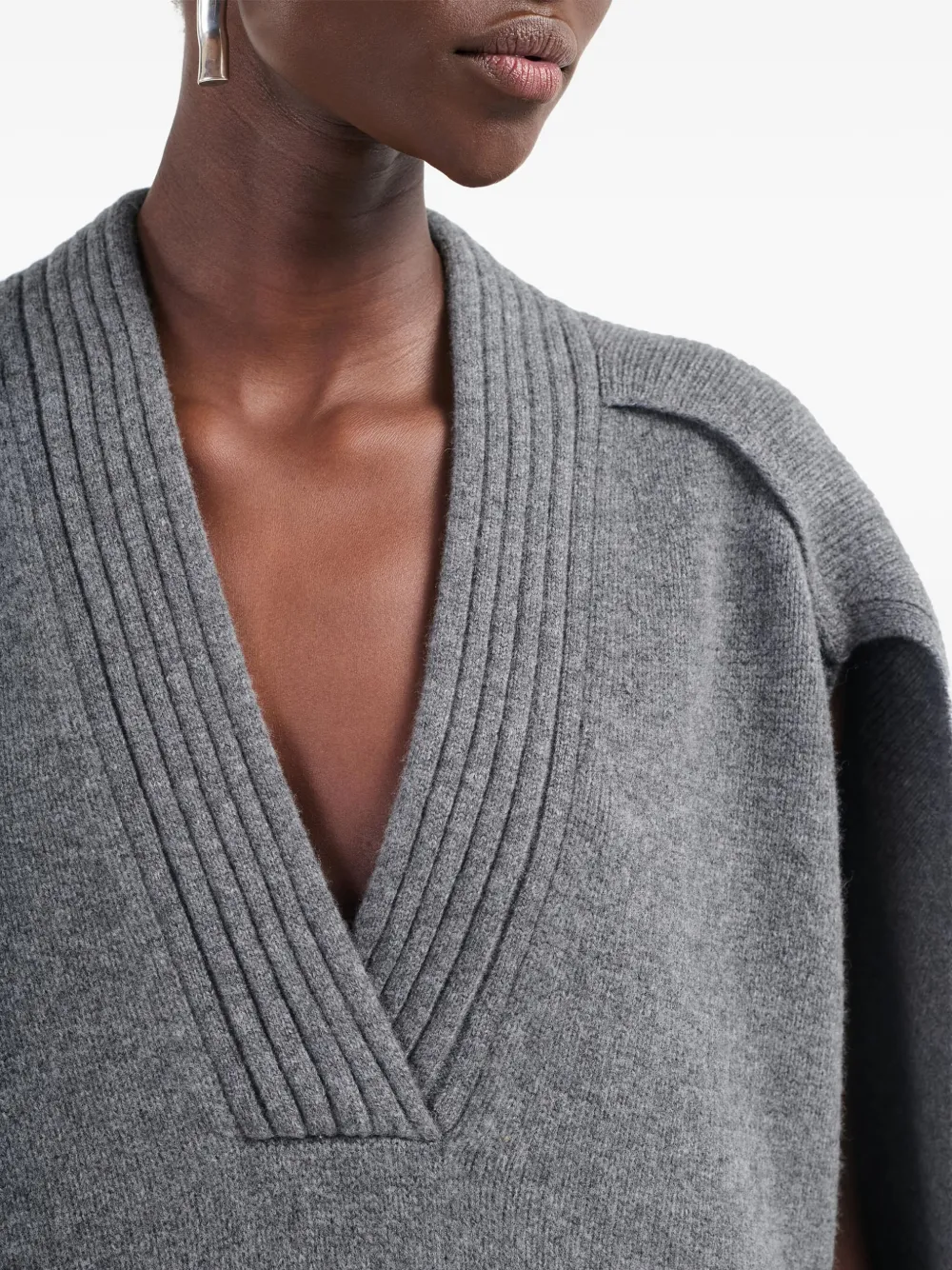 Maria McManus Cape met V-hals Grijs