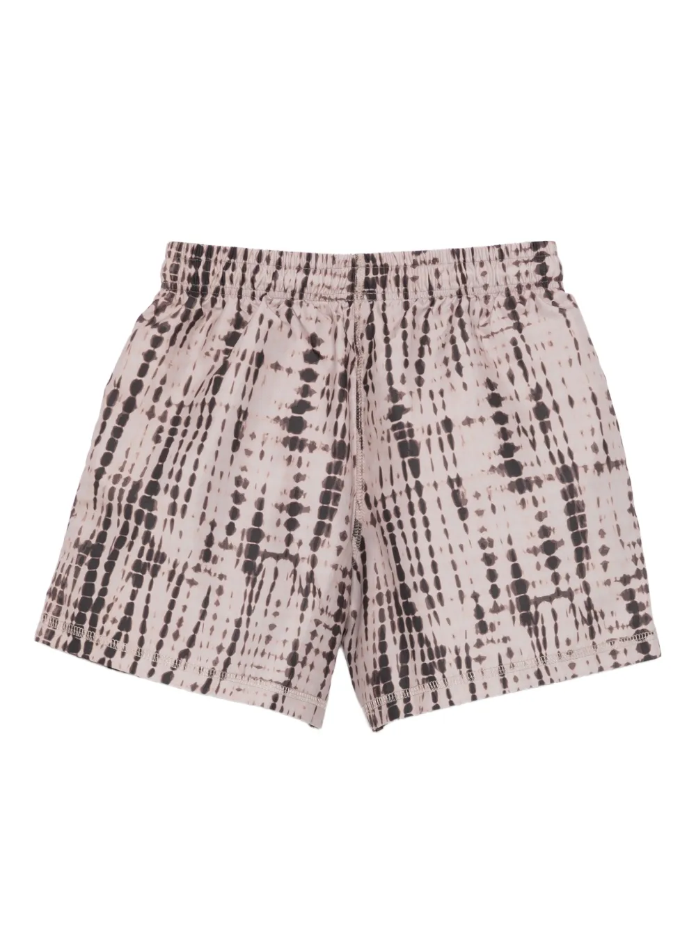 Andorine Tie-dye Swim Shorts In Brown