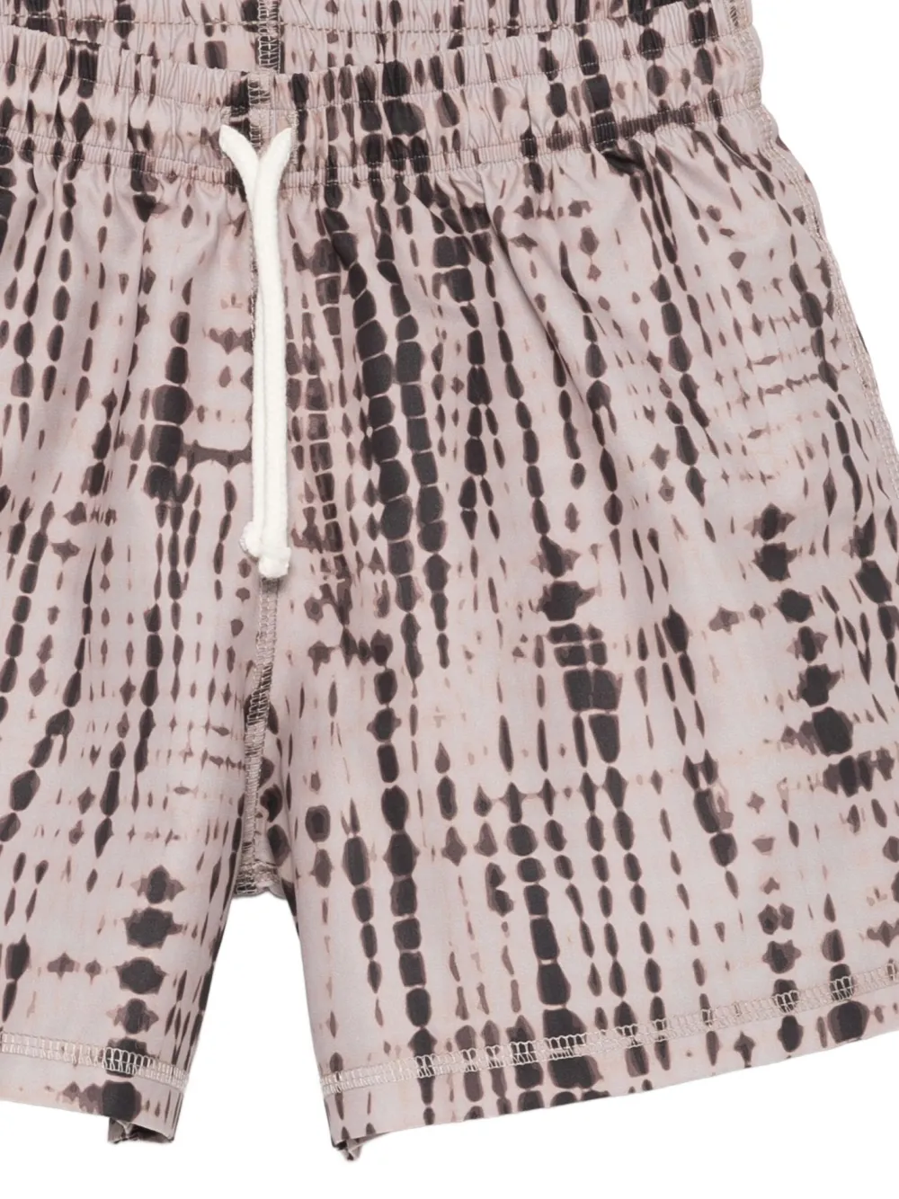 Andorine Tie-dye Swim Shorts In Brown