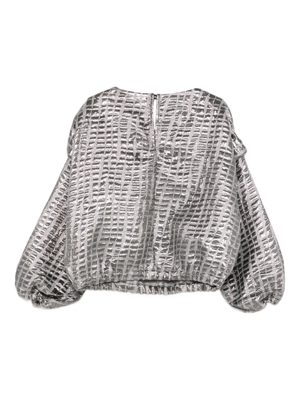 Andorine jacquard metallic top | Blouses | Image 2