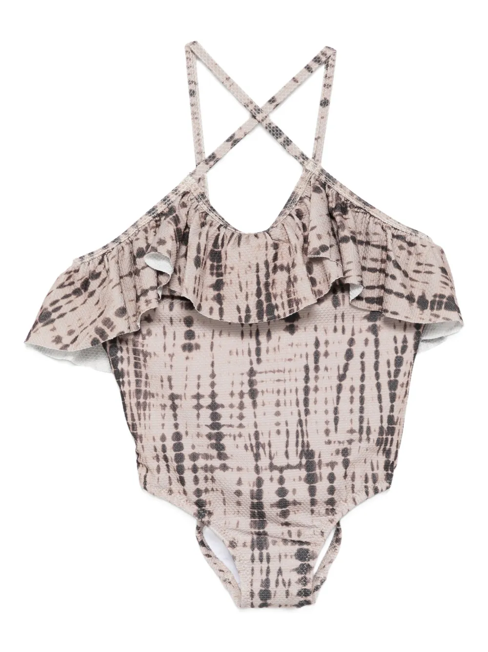 Andorine ruffled swimsuit - ニュートラル Andorine ruffled swimsuit - ニュートラル