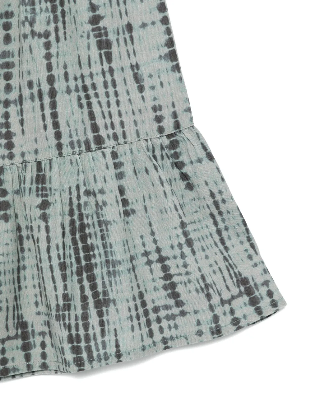 Andorine Tie Dye-pattern Midi Skirt In Green