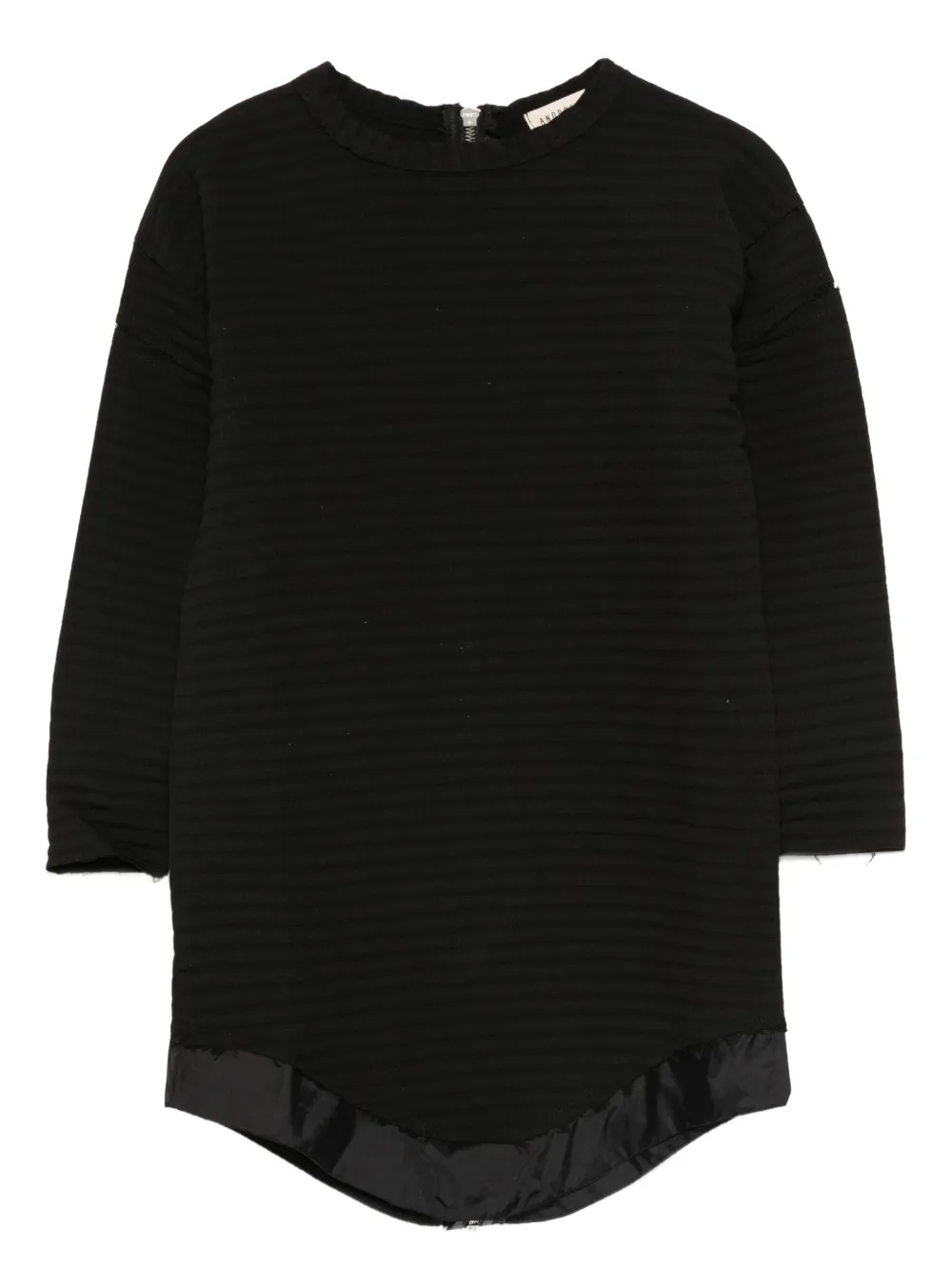 Andorine robe à design côtelé | noir | Image 1