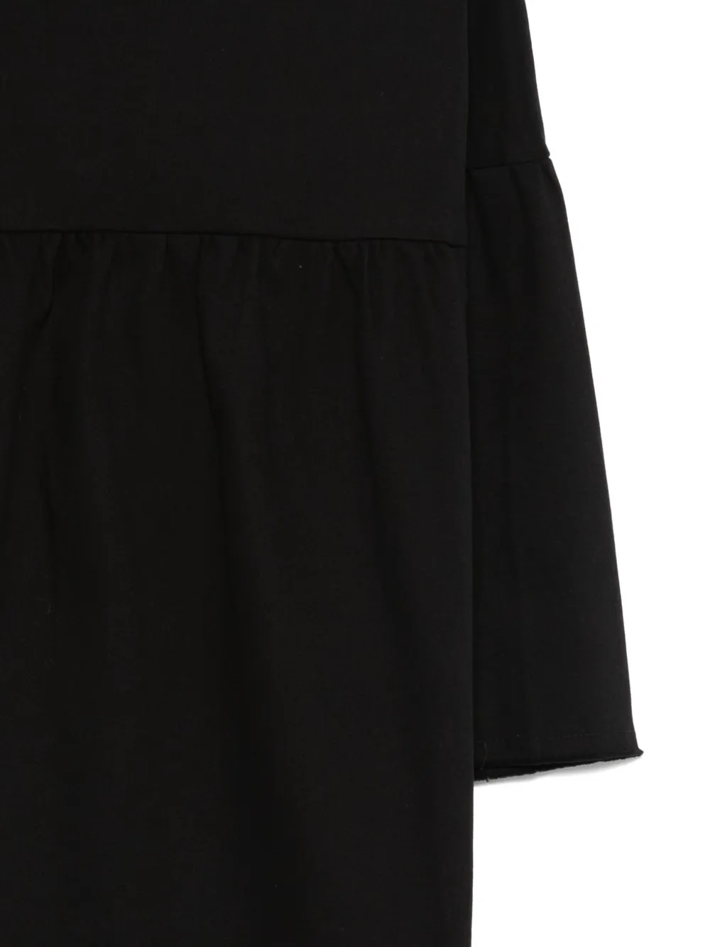 Andorine Frayed-edges Denim Dress In Black