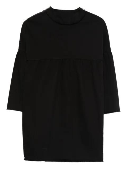 Andorine frayed-edges denim dress