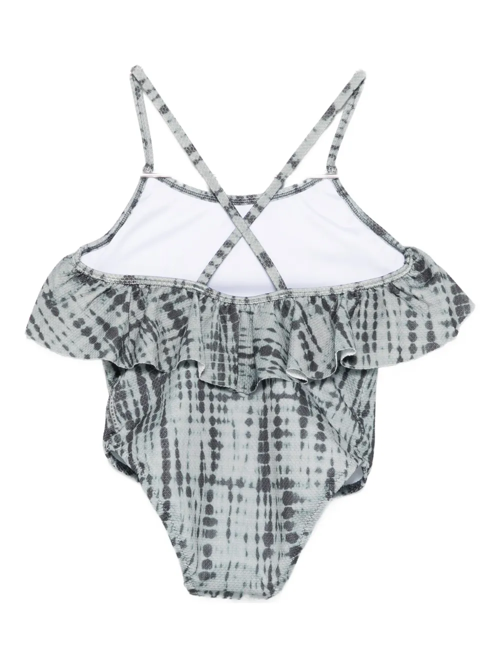 Andorine Ruffled Swimsuit In Green