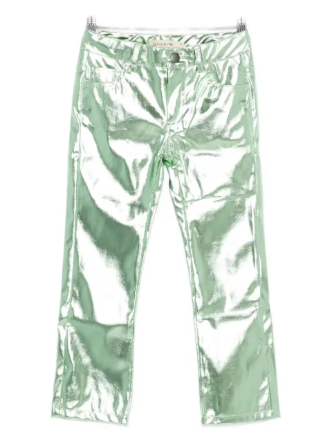 Andorine metallic-effect trousers