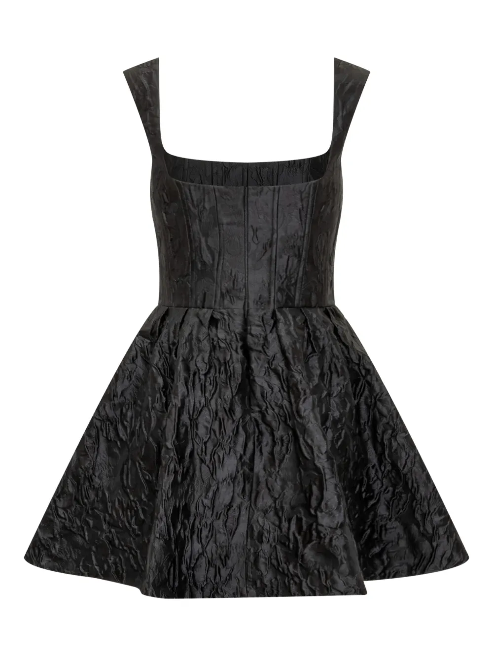 Rebecca Vallance Vanilla Dreams square-neck mini dress - Zwart