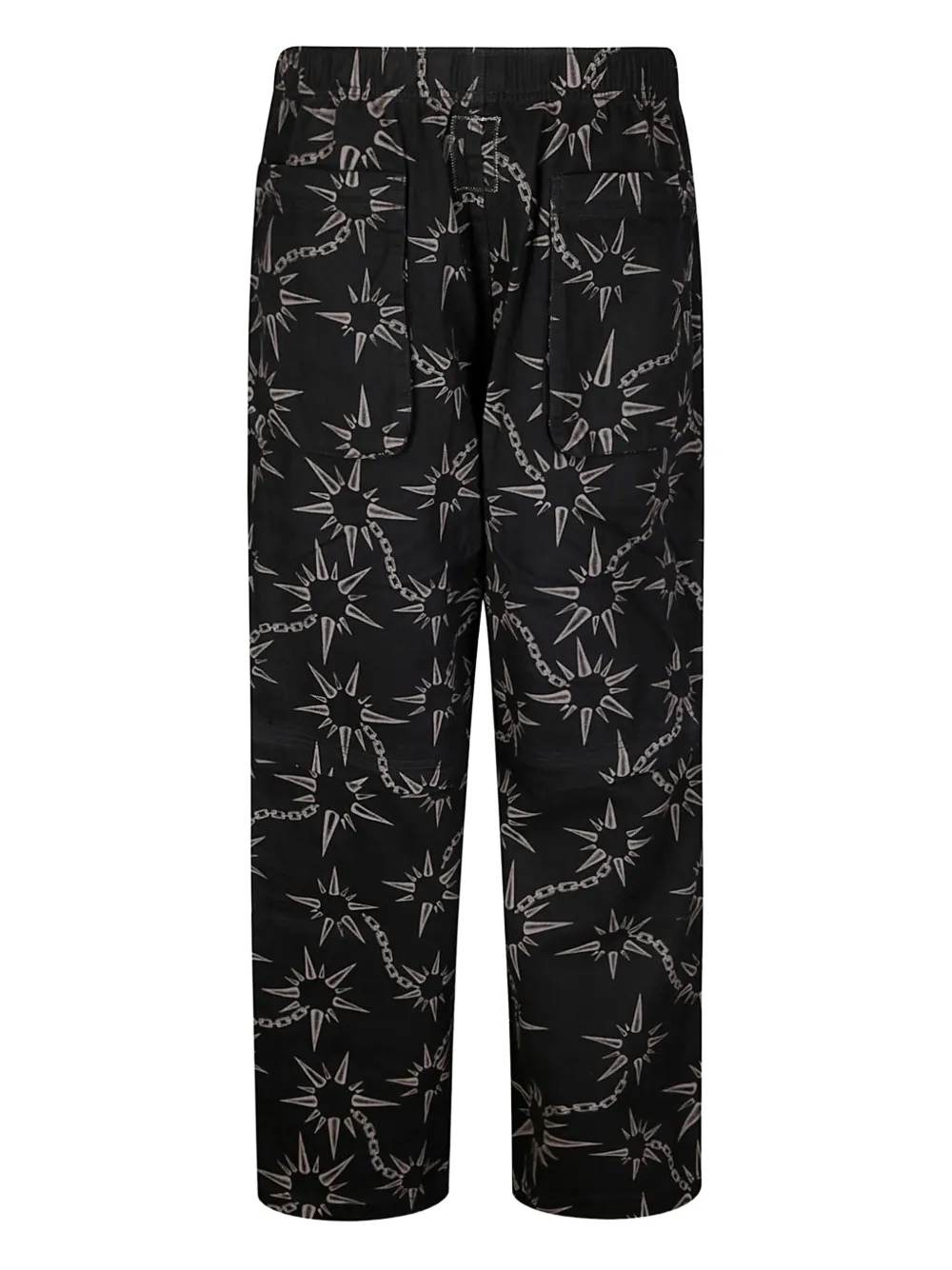 Brain Dead printed trousers - Zwart