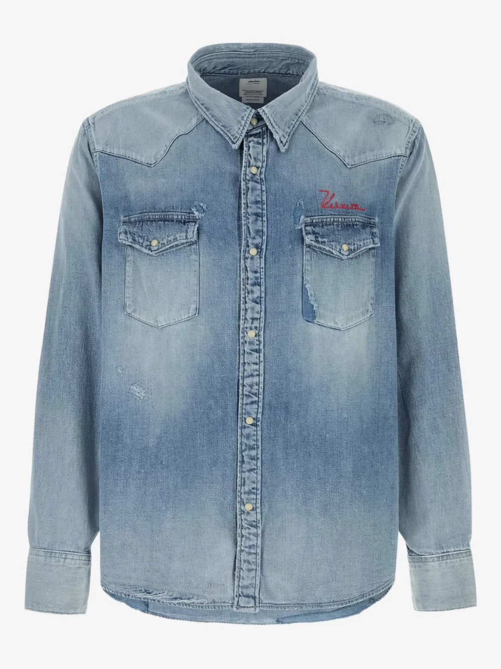 visvim Jeanshemd mit Tasche | Blau | Image 1