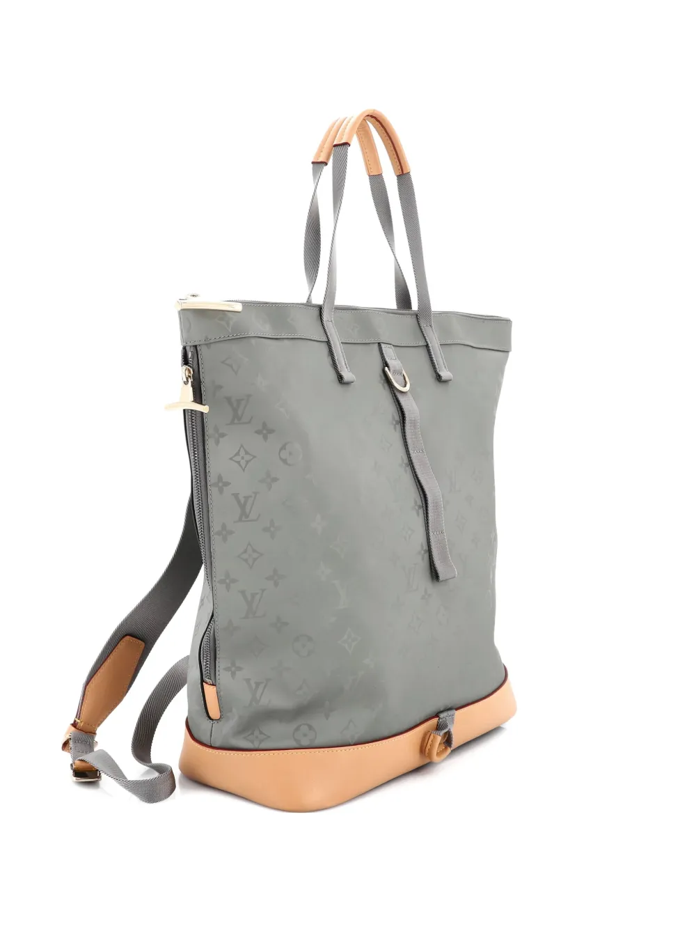 Louis Vuitton Pre-Owned Zipped Tote Limited Edition Titanium Monogram Canvas backpack | Grey | Image 1