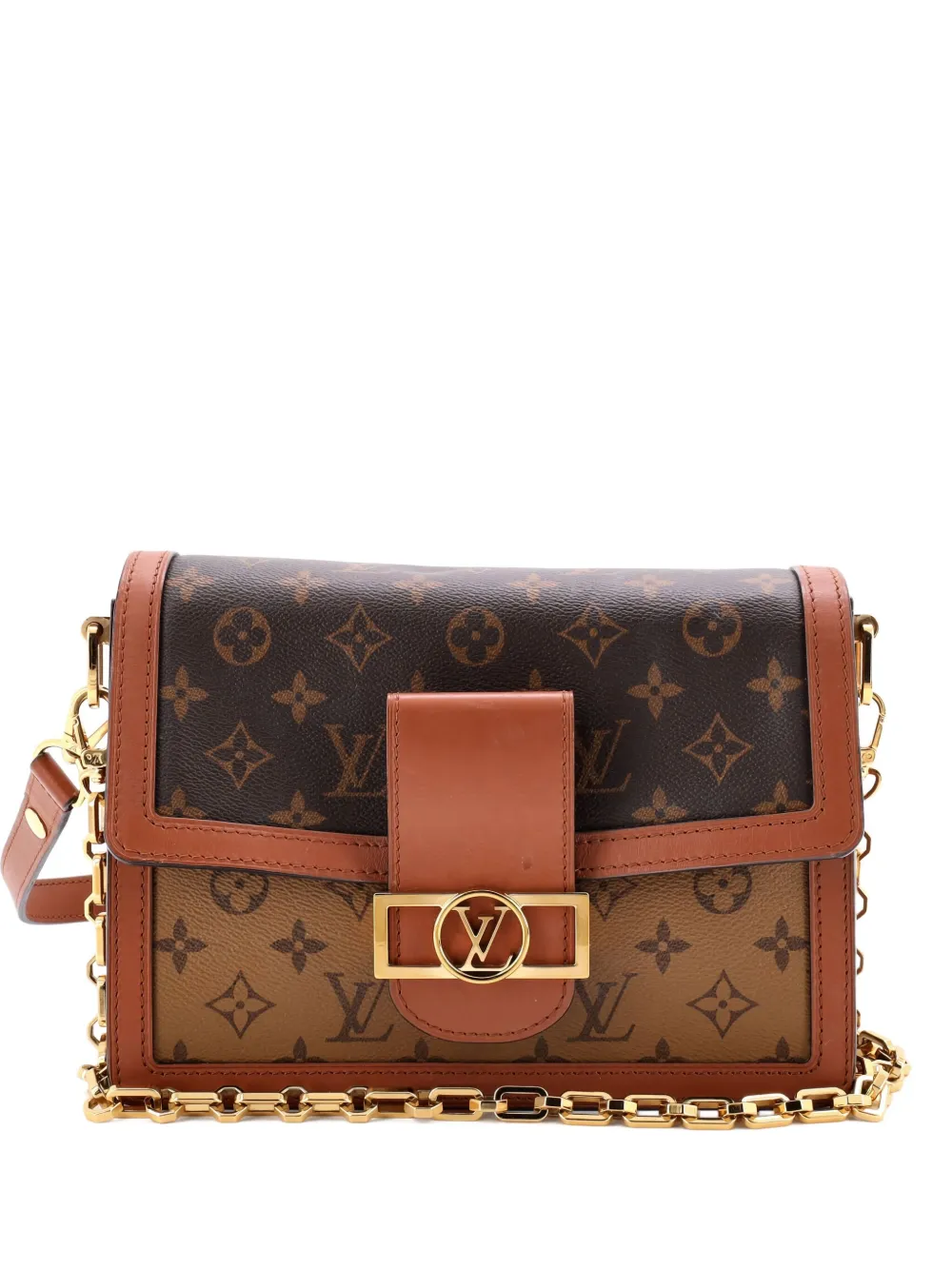 Louis Vuitton Pre-Owned Dauphine Reverse Monogram Canvas MM shoulder Louis Vuitton Pre-Owned Dauphine Reverse Monogram Canvas MM shoulder