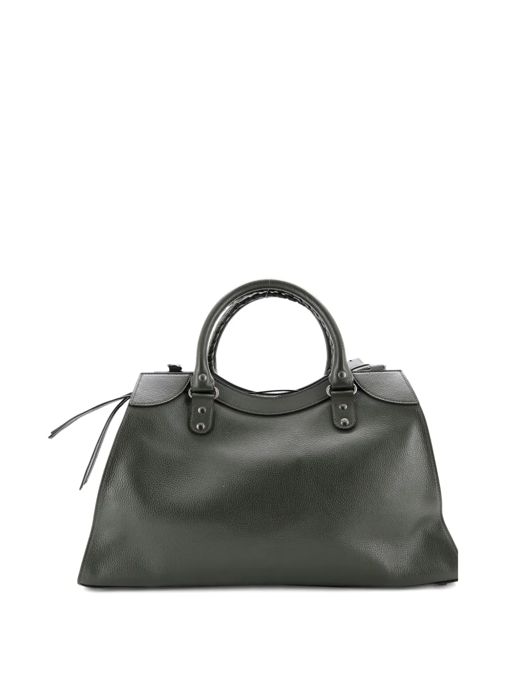 Pre-owned Balenciaga Neo Classic City Bag Leather Medium Tote Bag In Green