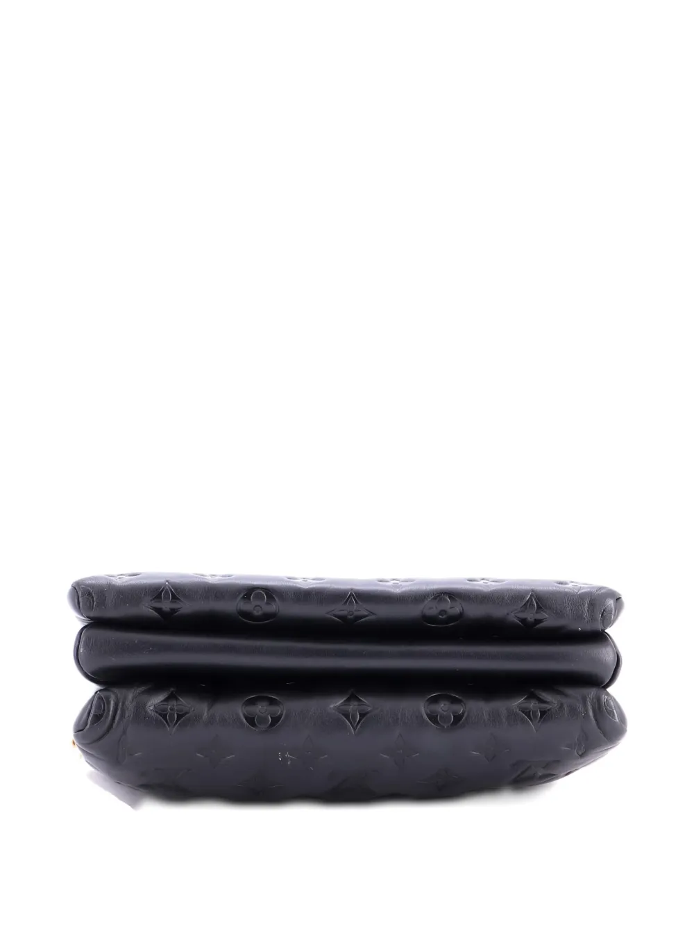 Pre-owned Louis Vuitton Coussin Bag Monogram Embossed Lambskin Pm Crossbody Bag In Black