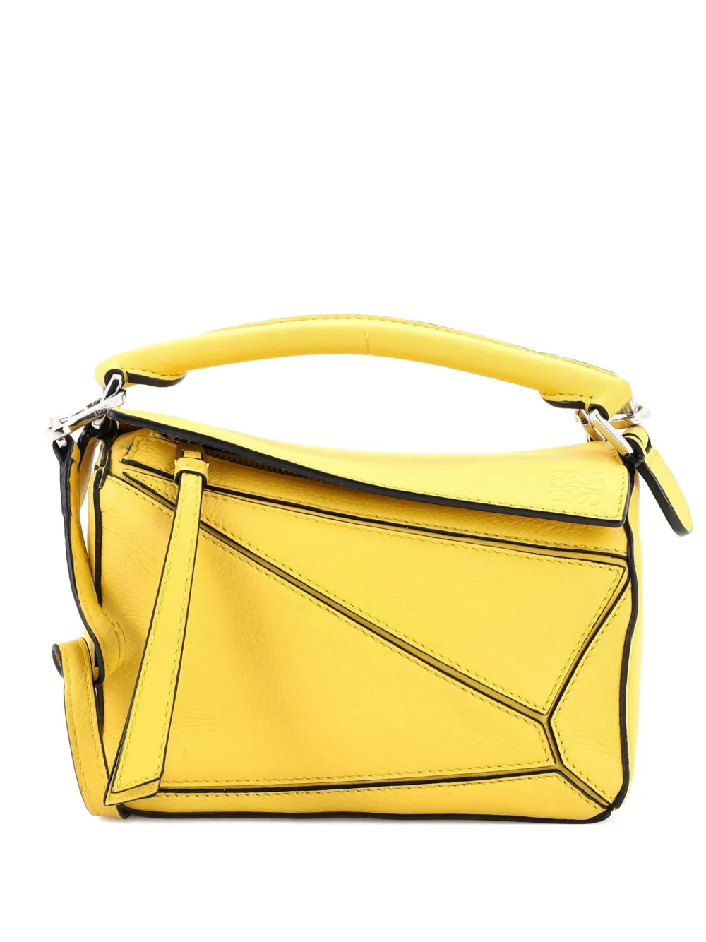 Loewe Pre-Owned Puzzle Bag Leather Mini crossbody bag - イエロー Loewe Pre-Owned Puzzle Bag Leather Mini crossbody bag - イエロー