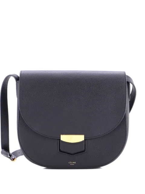 Celine Pre-Owned Trotteur Grainy Leather Medium crossbody bag