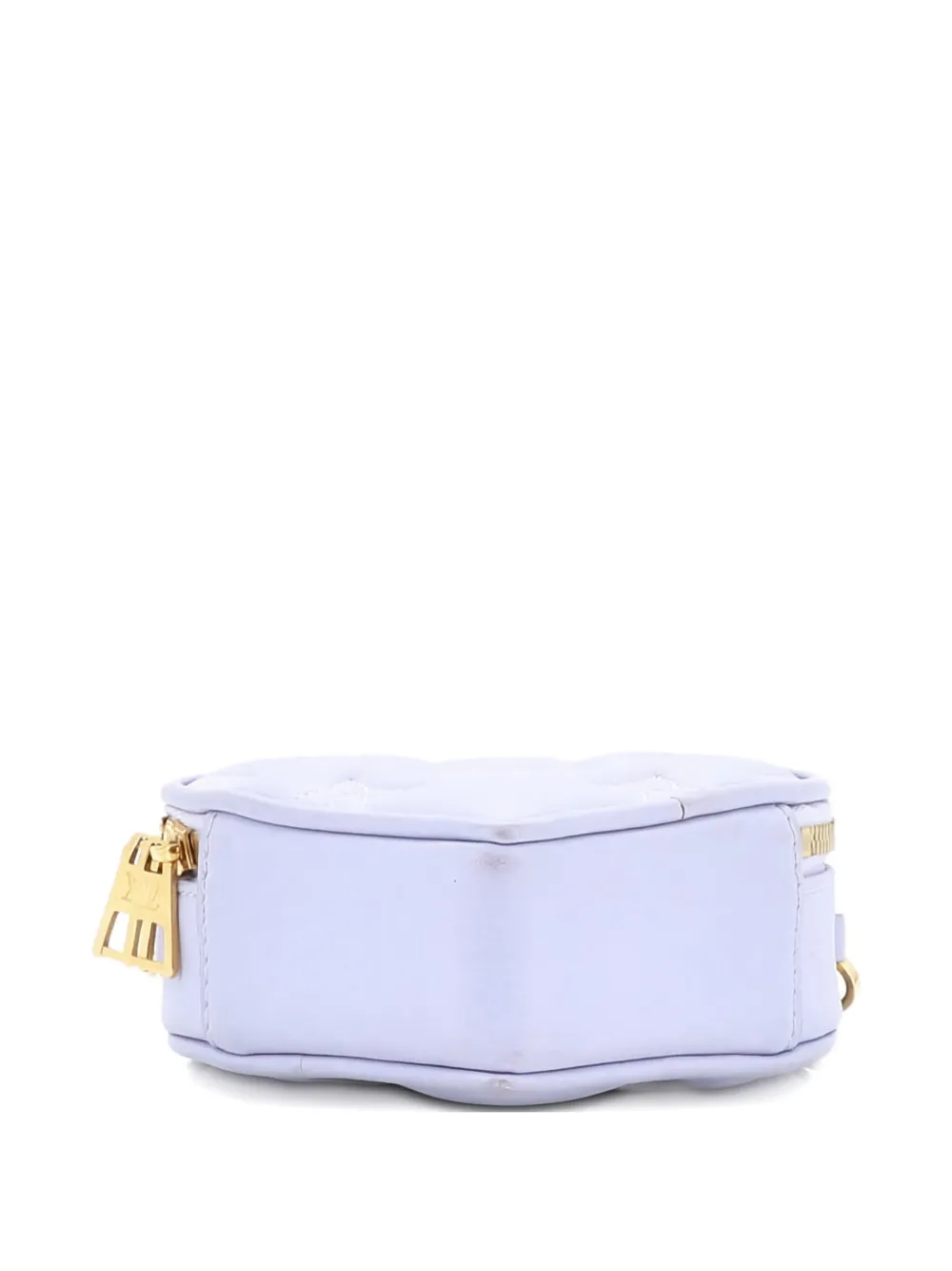 Pre-owned Louis Vuitton Pop My Heart Pouch Bag Bubblegram Leather Crossbody Bag In Purple