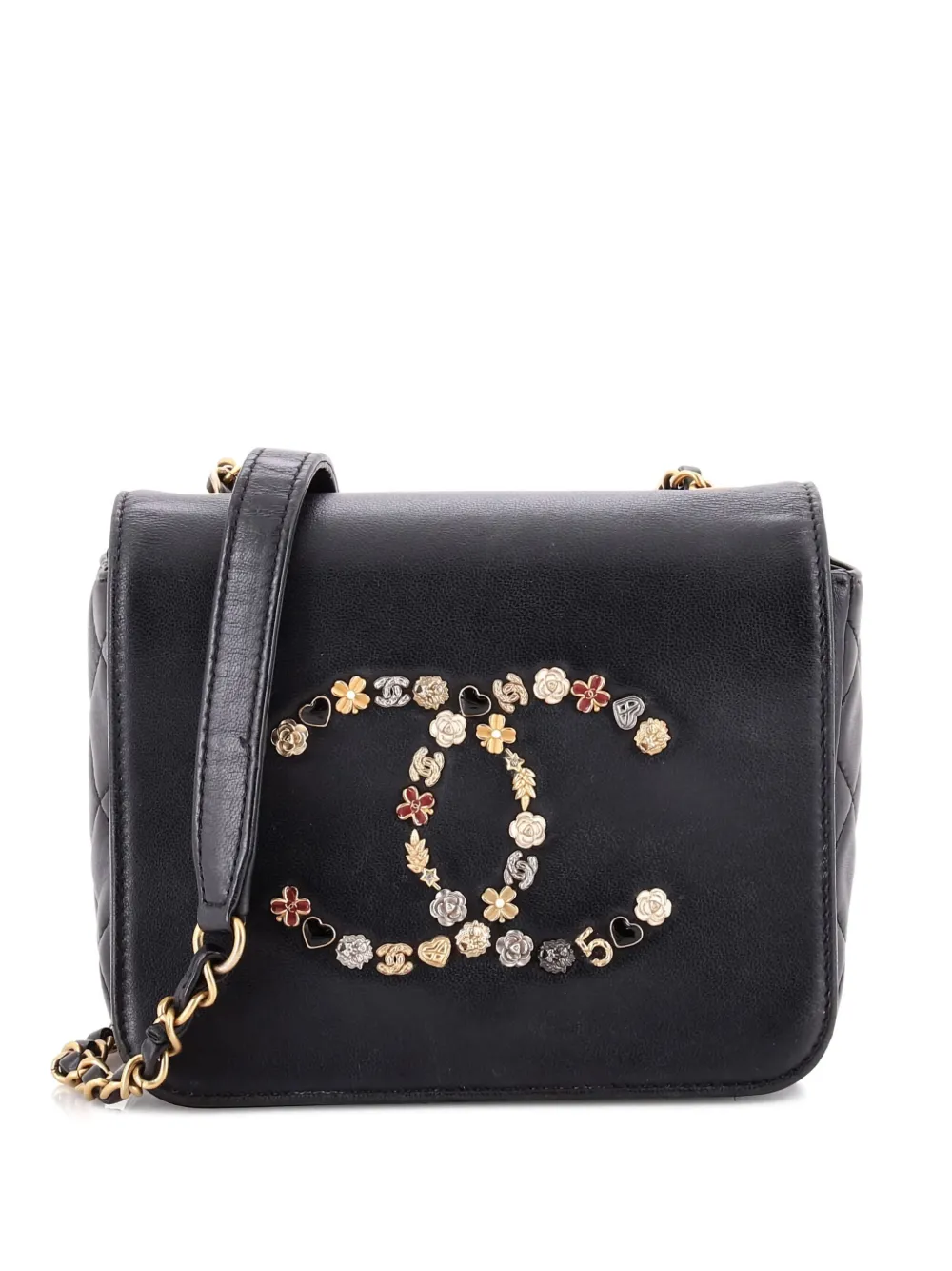 CHANEL Pre-Owned Giant Crystal CC Flap Bag Lambskin Mini crossbody bag