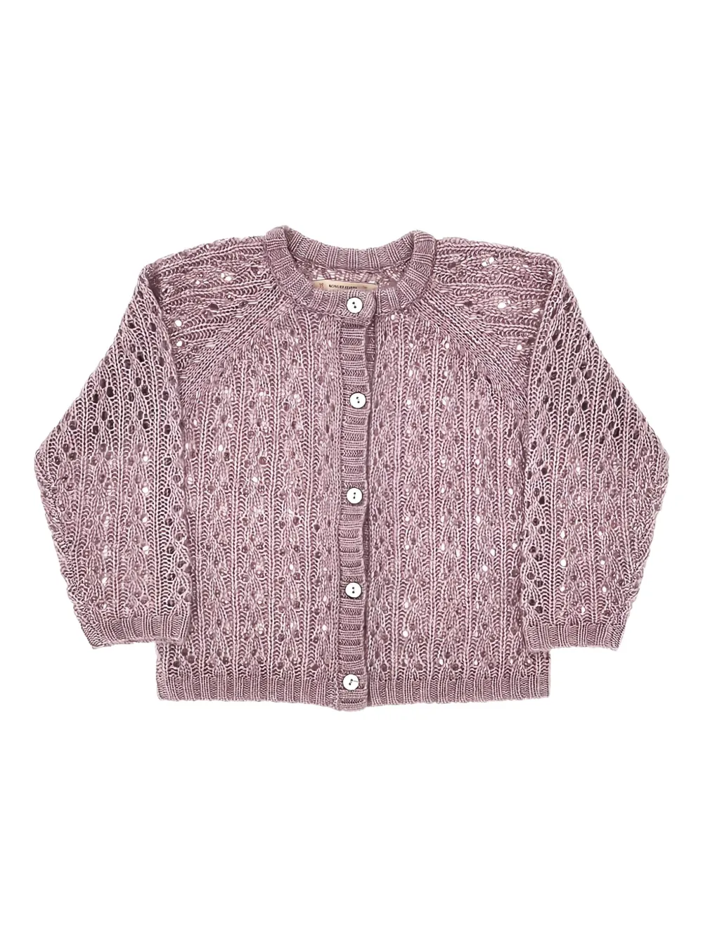 Konges Sløjd Isa open-knit cardigan - パープル Konges Sløjd Isa open-knit cardigan - パープル
