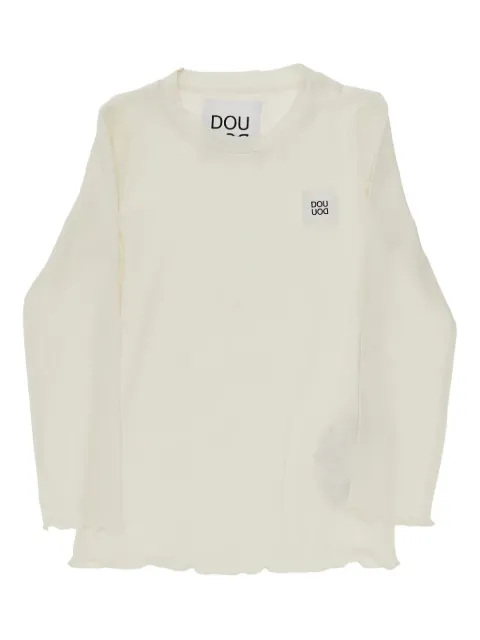 Doudou et Compagnie ruffled-trim long-sleeve T-shirt