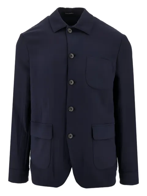 Emporio Armani chest-pocket shirt jacket 