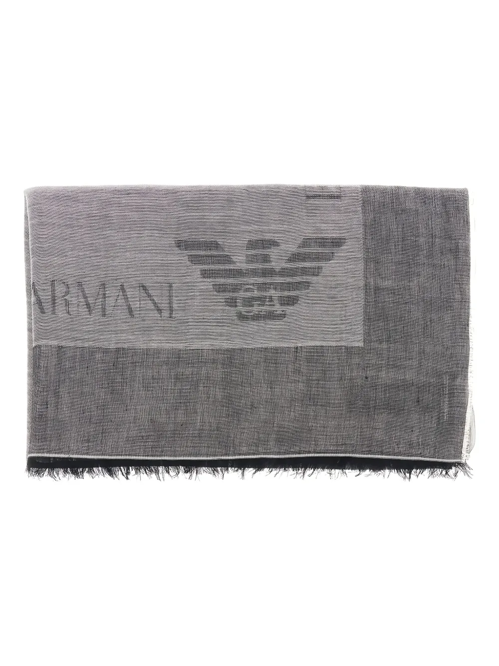 Emporio Armani Sjaal met logo - Grijs