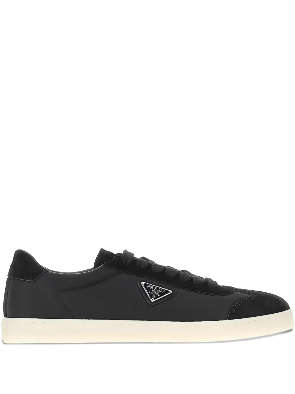 Prada triangle-logo sneakers | Black | Image 1