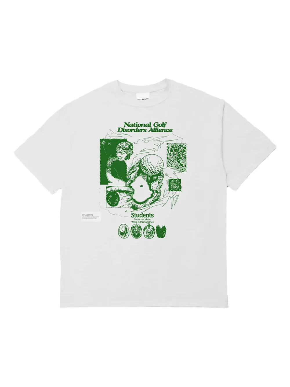 Students Golf playera You're Not Alone | blanco | Image 1