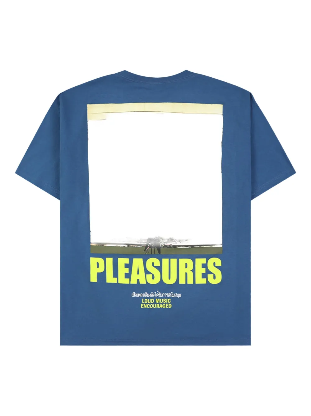 Pleasures graphic-print short-sleeve T-shirt - Blauw