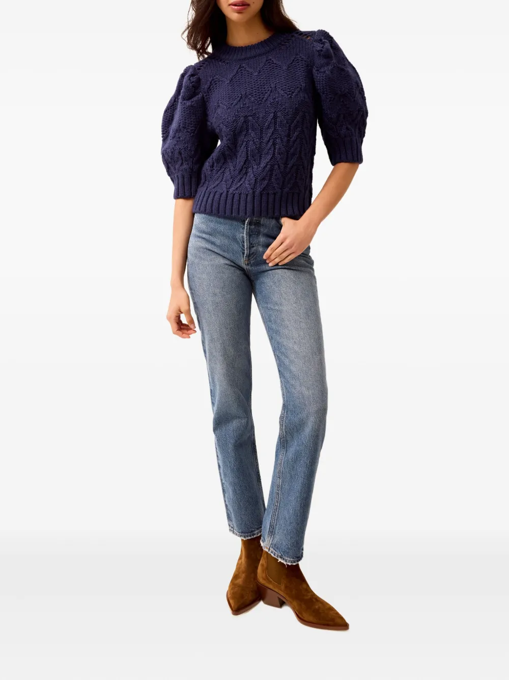 Marie Oliver Vayda Sweater In Blue