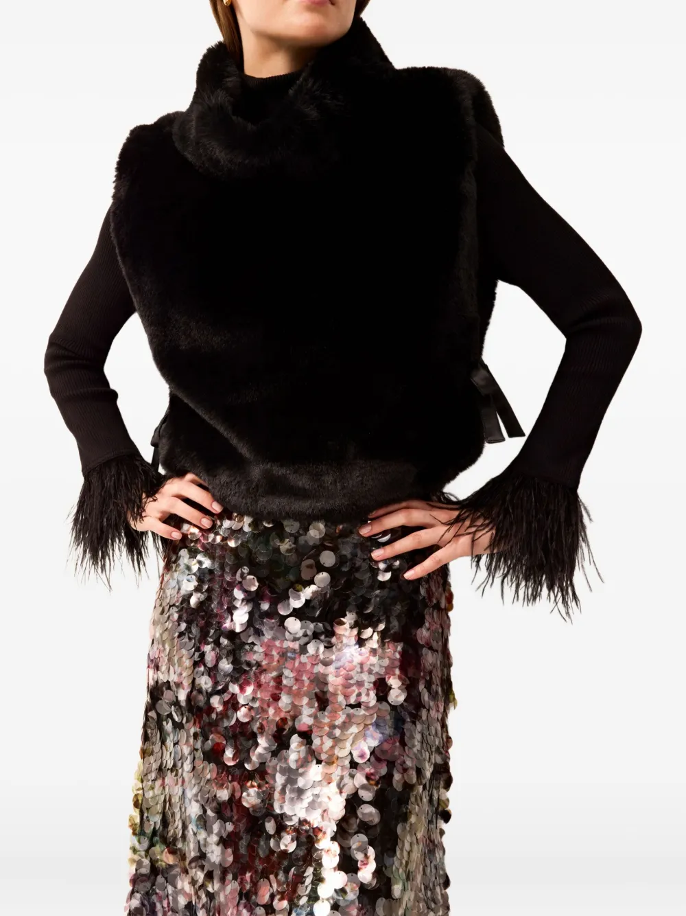 Marie Oliver Cordelia Top In Black