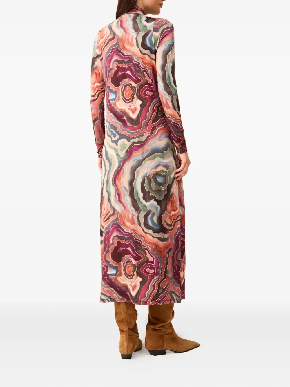 Marie Oliver Paxton Midi Dress In Pink